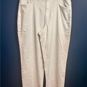 J. Jill Cream Wide Leg Pants
